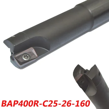 Bezmaksas Piegāde BAP400R-C25-26-160 maināmas, pārvietojamas starplikas Sejas Frēzēšanas Instrumenti APMT1604 Karbīda Ieliktņiem, kas Piemērots NC/CNC Mašīna