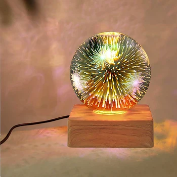 Maģiskā Stikla Bumba, Apdares Galda Lampa Romantiska LED Nakts Gaisma USB Plug-In Atmosfēru Gaismas, Dzīvojamās Istabas, Guļamistabas, Biroja