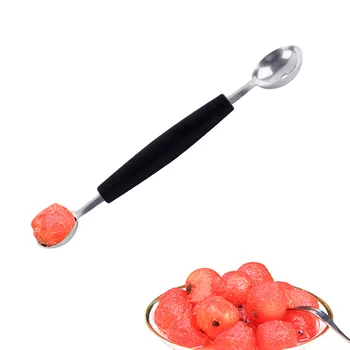 Melone arbūzs Bumba Scoop Karoti Augļu saldējums, Sorbets, Nerūsējošā Tērauda Double-end Gatavošanas Rīku, Virtuves Piederumi Sīkrīkus