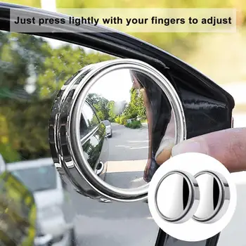 Izturīgs Plaši izmantot, Viegli Uzstādīt 360 Grādu Pagriezt Auto Sānu Spoguļi Automašīnas Sānu Spoguļi Automašīnas Durvīm Spoguļi 1Pair
