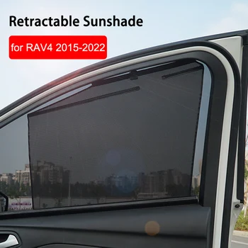 Roll Bagāžnieka Auto Saulessargs Toyota RAV4 RAV 2019 2022 Celšanas Privātā Saules Ēnā Sejsegu Vāka Sānu Loga linuma Acs Aksesuāri