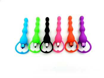 Silikona Anālais Vibrators Krelles Anālais Plug Butt Plug Dildo Prostatas Masāža G-spot Seksa Rotaļlietas Sievietēm, Vīriešiem Seksa Produkti