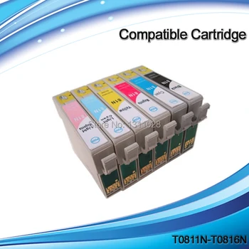 TINTES VEIDS T81N saderīgs tintes kasetnes Amatnieku 1430 T50 R270 R290 R390 RX590 RX610 RX615 RX690 1410 TX650 utt.