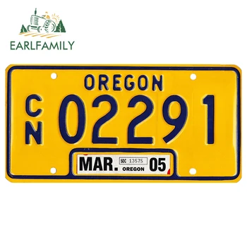 EARLFAMILY 30cm x 15cm par Oregon numura zīme Decal Radošo DIY Personības Klēpjdatoru Assessoires Skrāpējumiem izturīgs Auto Uzlīmes