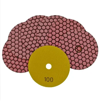 7pcs 100mm #100-1 sausā elastīgu Sveķu obligāciju spilventiņi 4inch slīpēšanas diska uz Granīta Akmens, Betona, Marmora