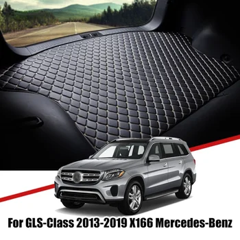 Auto Bagāžnieka Paliktņi Piederumi Mercedes Benz X166 GLS Klase 2013 2014 2015-2019 Kravas Renes, Aizmugurējā Vāka Ūdensizturīgu Grīdas Paklājs