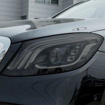 Auto lukturis aizsardzības plēves līmplēves, caurspīdīga TPU stick kūpinātas black pārredzama Mercedes Benz Maybach W222 X222 piederumu