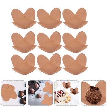 Papīra Šokolādes Trifeļu Konfektes Ietinēji Tases Kausa Starplikām Mini Muffin Turētājs Cupcake Wrapper Paplāte Cepšanai Kūku Laukumā Turētāji