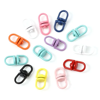Modes Keychain Bezgalības Simbols Keyring Izlases Krāsu Split Ring Piekariņi Par DIY Rotaslietu izgatavošana Keychains 19mm x 9mm,30PCs