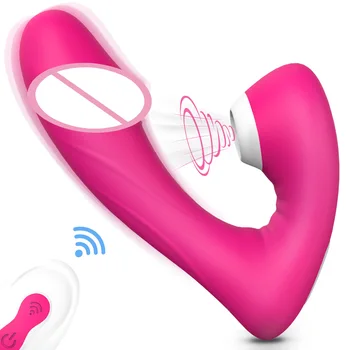 Orālā Seksa Iesūkšanas Klitora Stimulators G Spot Vibrators, Dildo Maksts Nepieredzējis Vibrators Sieviešu Masturbācija Seksa Rotaļlietas Sievietēm