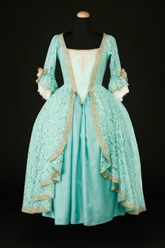 Costumebuy Viktorijas Kleita Viduslaiku Hercogiene Kostīmu Vintage Renesanses Pils Rokoko Tiesa Princese Savirmot kleita Kāzu kleitas