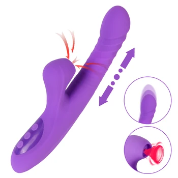 Dildo, Vibratori Seksa Rotaļlietas Sievietēm G Spot Trušu Vibrators Nepieredzējis Klitora Stimulators Dual Motors Ar Apkures Thrusting