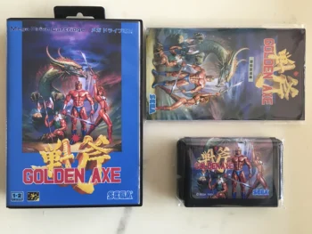 MD Spēle : GOLDEN AXE ( Japānas Versija!! kaste+manual+kārtridžu!! )