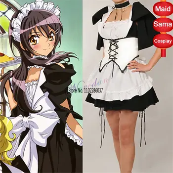 Kaichou Wa Maid Sama Meitene Vienotu Apģērbs Cosplay Halloween Kostīms, Kleita, Kostīms Sieviešu Lolita Anime Pasūtījuma Padarīt