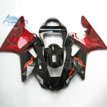 Jaunināt jūsu pārsegi Komplekts piemērots YAMAHA YZF R1 2000 2001 YZFR1 00 01 ABS plastmasas sporta motociklu aptecētājs sarkani melnā virsbūves