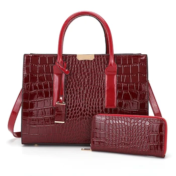 Modes, krokodils dizains, somas, high-end, dāmu soma, lakādas spīdīgu pleca soma, luksusa dāmas somu, maku