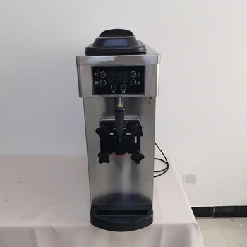 DHL Bezmaksas Piegāde Rakstāmgalda saldējuma Mašīna, ar Vienu galvu Mazo Piena Tēja Kafijas Veikals Touch Screen Jaunu Automātisko Konuss Maker