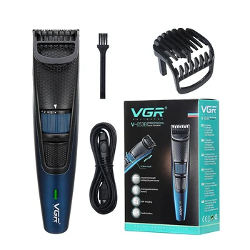VGR matu trimmeris USB lādējamu hair clipper frizūra mašīnas bārdas trimmeri matu griezējs 5-10mm regulējams asmens