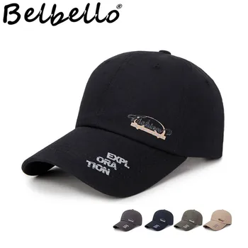 Belbello Jaunu stilu Pavasara vasaras Vīriešu beisbola cepure sieviešu modes brīvdabas atpūtas saules cepure Tīras Kokvilnas Lattices naģene