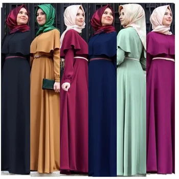 Musulmaņu Kleita, Hijab abayas Sievietēm Abaya Dubaija Turcija Islāmu Apģērbu Kaftan Drēbes, Longue Femme Musulmane Vestidos Largos
