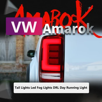 2gab Led Aizmugurējie Lukturi Montāža der VW Amarok V6 Aizmugurējie Lukturi Led Aizmugurējie Bremžu Reverse Pagrieziena Signāla Gaismu 2010-2020