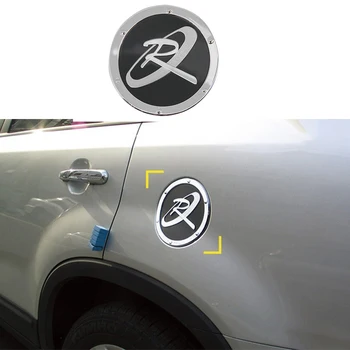 Par Kia Sorento 2013 2014 ABS Chrome Automašīnas Degvielas tvertnes Tvertnes Vāciņu Eļļa Degvielas Tvertnes Vāciņš Vāks Apdare Uzlīmes