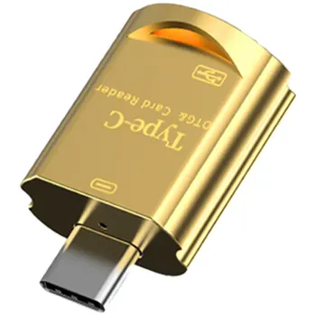 Tālruņa S D Karšu Lasītājs Tālruņa S D Karšu Lasītājs, USB C Ar USB 2.0 Adapteris Portatīvajiem Ielikt Dizaina Maksimālais 5gbps Pārsūtīšanas Ātrumu