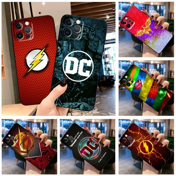 Flash Batman, Superman LOGO Telefonu Gadījumā Par Apple iPhone 14 13 12 11 SE XS XR X 7 8 6 mini Plus Pro MAX 
