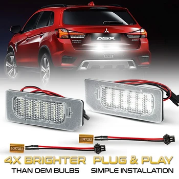 Automašīnas LED Aizmugurējie Licences Numura Plāksnes Apgaismojums Nav Kļūdas Par Mitsubishi ASX 3rd Gen Outlander Sport RVR 2010-2020 OEM#: 8341A132