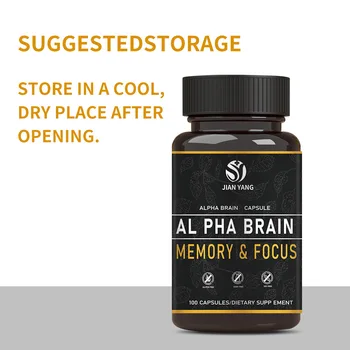 1 Pudele Smadzeņu Kapsula Biotīns Kapsula Alpha Smadzeņu Kapsula Palīdz Uzlabot Atmiņu