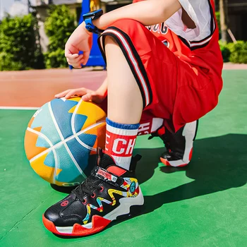 2022 Bērnu Čības Anti-skid nodilumizturīga Bērnu Modes Basketbola Kurpes Apavi Gadījuma Sporta Apavi