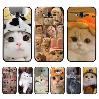 YNDFCNB Kaķis Cute Kaķēns Telefonu Gadījumā Samsung A51 A30s A52 A71 A12 par Huawei Honor 10es par OPPO vivo Y11 vāciņu