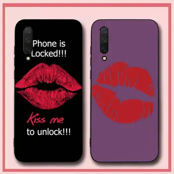Skūpsts Ar Lūpām Phone Gadījumā Xiaomi mi 5 6 8 9 10 lite pro SE Samaisa 2s 3 F1 Max2 3