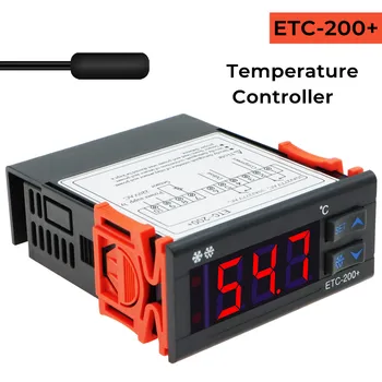 UTT-200+ Ciparu Termostats, Temperatūras regulators Mikrodatoru Saldēšanas Apkures Kontrolieris ar Datu Nolasīšanu 220V