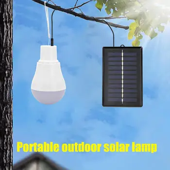 ALLOET 5V 15W 300LM Enerģijas Taupīšanas Āra Saules Lampas USB Uzlādējams Led Spuldzes Portatīvie Saules Enerģijas Paneli, Āra Apgaismojums Jaunas