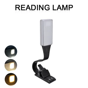 Karstā Pārdošanas Regulējams, Elastīgs LED Lasīšanas Gaismas Klipu Par Grāmatu indikators USB Lādējamu lasīšanai Nakts Gaisma