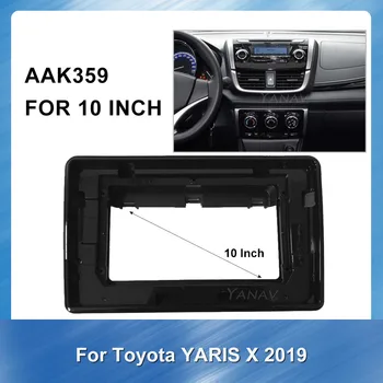 2 Din Auto Radio Audio Fascijas Rāmis-Toyota Yaris X 2019 Auto GPS Navigācijas Ierīču Dash Instalācija, Apdare Komplekts Karkasa Paneļu