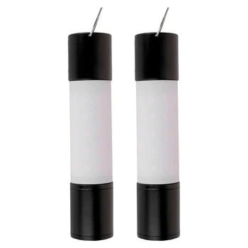 2X LED Gaismas Pārnēsājamo kabatas Lukturīti 6 Režīms Fokusa Lāpu Pārnēsājamās Lampas Strobe Laternu USB Maksas, Lāpu, Laternu Melns