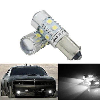 ANGRONG 2x BA9S T4W 233 LED Bajonetes Spuldzes Sidelight Interjera Sānu gaismas Lampa 10W