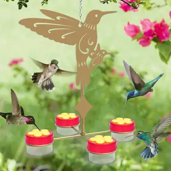 Ārā Karājas Kolibri Feeder Ziedu formas Bird Feeder Barošanas Ierīces Dārza Pagalmā Apdare