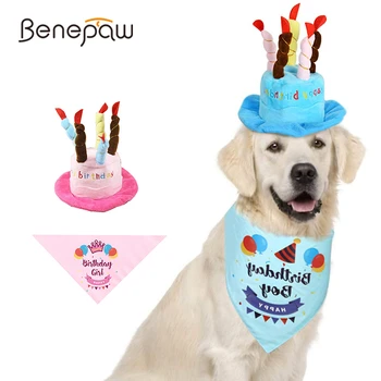 Benepaw Zēns, Meitene, Suns, Dzimšanas Dienas Galvas Apsējs Šalle Svece Cepure Komplekts Puse Pet Piegādēm Kucēniem Perfektu Tērpiem Un Dekorācijām