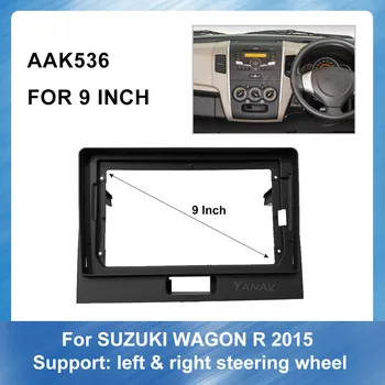 2 Din Auto Radio Stereo Uztvērēju, Surround Fascijas Rāmis-Suzuki WAGON R 2015. GADAM GPS Navigācijas Adaptera Pielāgošanas Komplekts karkasa Paneļu
