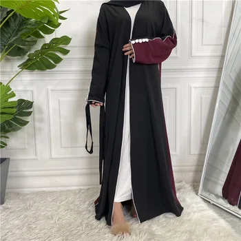 Maroka Abaya Sievietēm, Dubaija Kaftan Plats Piedurkņu Maxi Kleita Musulmaņu Farasha Jilbab Caftan Arābu Halāti Kleita Islāma Apģērba Ramadan