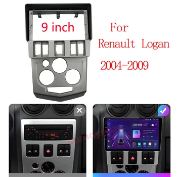 9 COLLU Radio Rāmis Renault Logan Dacia Logan 2004-2007 Instalēt Surround Paneļa Seju Plāksnes Dash Mount Apdares Komplekts Audio Fascias