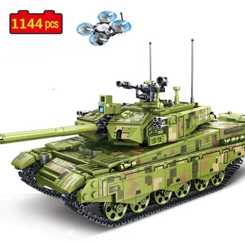 Militārās sērija Bruņotais Spēks 99A Galvenais Kaujas Tanks Ieroci karavīrs DIY Modeli, Celtniecības Bloki, Ķieģeļi, Rotaļlietas, Dāvanas,