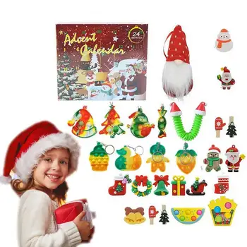 Bērniem Adventes Kalendārs Adventes Kalendārs Ziemassvētku Piekārtiem Rotājumi Box Balvas Karājas Plīša Rotaļlietas DIY Dāvanas Mazuļiem Ziemassvētku
