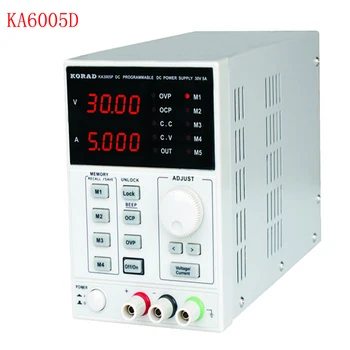 KA6005D -Precizitāte Mainīgo Regulējams 60V, 5A DC Lineāro Barošanas Digitālo Regulētā Lab Pakāpe