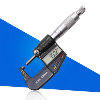 Elektronisko Mikrometru Ciparu Displejs 0.001 mm, 0-25mm Biezums Platums Multi-funkciju