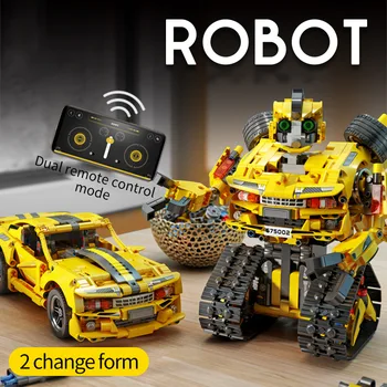 Tehniskā Pārveidojot Tālvadības Robotu Sacīkšu Automašīnas, Celtniecības Bloki Modelis App Programing Montāža Rotaļlietas, Dāvanu Bērniem