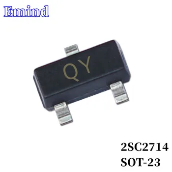 100/200/300Pcs 2SC2714 SMD Tranzistors Nospiedumu SOT-23 Sietspiedes QY Tips NPN 30V/20mA Bipolāriem Tranzistors Pastiprinātājs